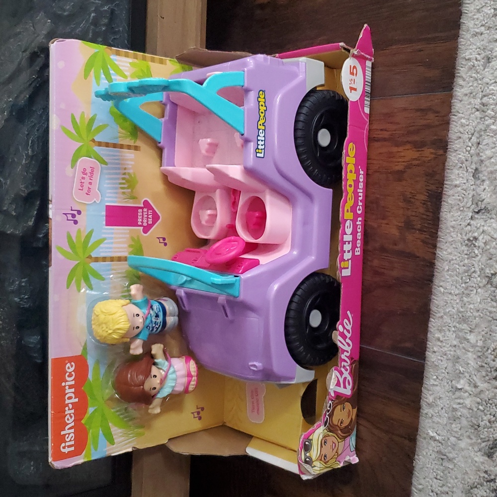 Fisher-Price Little People Beach Cruiser - Purple and Pink